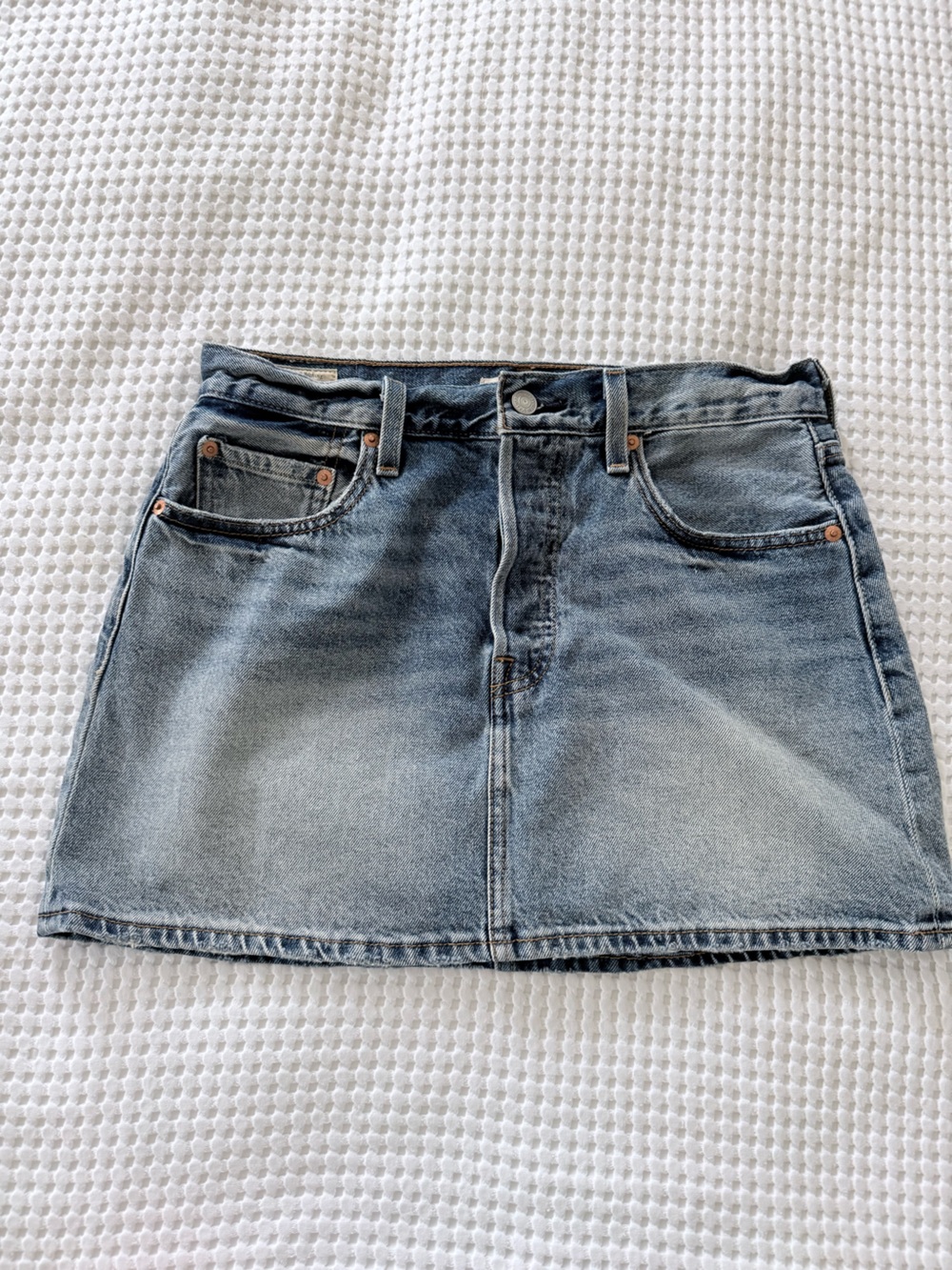 Levi's Faded Blue Denim Skirt
